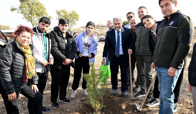 Yunus'un fidanları toprakla buluştu!