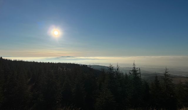 Eskişehir'de sis tabakası muhteşem manzara oluşturdu