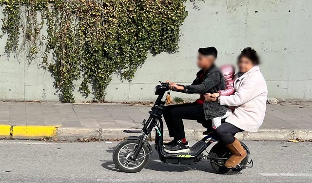 Eskişehir'de tehlikeli yolşculuk!