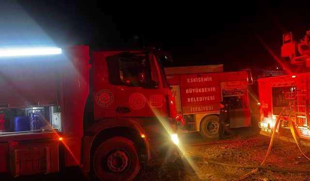Çiftlik alevlere teslim oldu... Yangın saatler sonra kontrol altına alındı