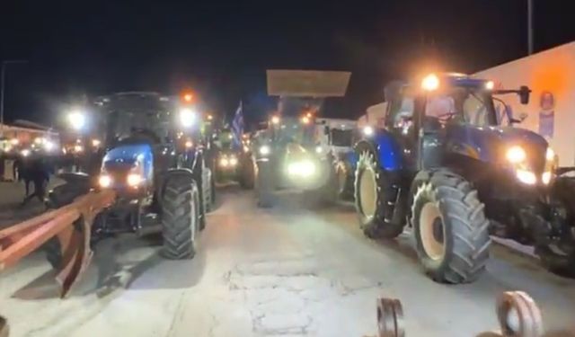 Yunanistan’daki çiftçi eylemi Türkiye sınırını kilitledi: