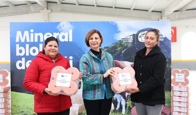 Üreticiye 15 ton mineral blok desteği