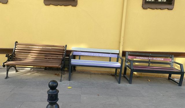 Eskişehir'de renkli banklar göz kamaştırıyor