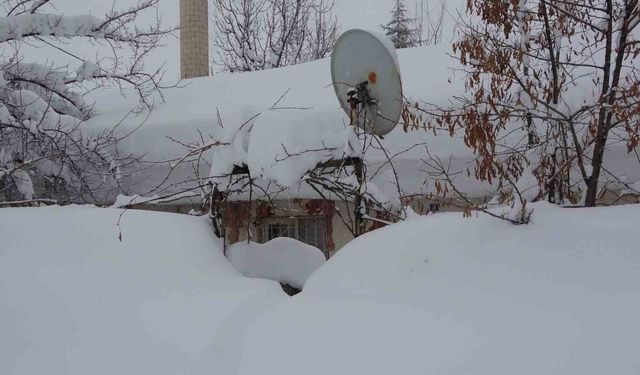 Evler kardan kayboldu, 314 köy yolu ise ulaşıma kapandı