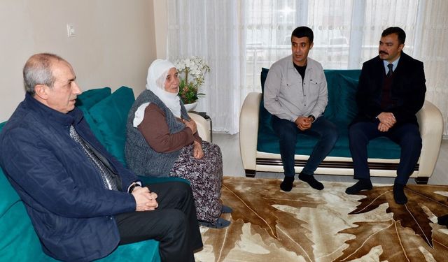 Şehit ailelerine anlamlı ziyaret