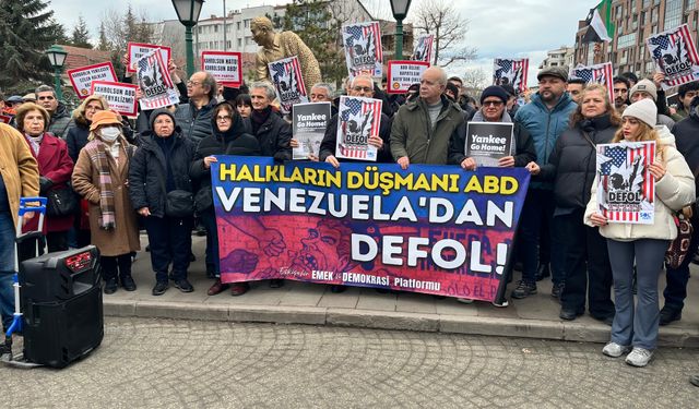 Eskişehir'de Venezuela tepkisi!