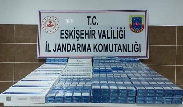 694 paket kaçak sigara ele geçirildi