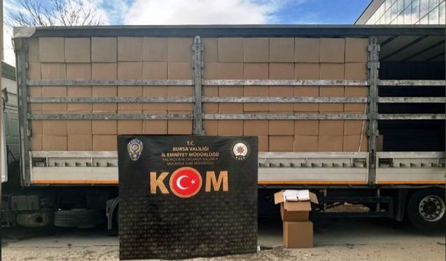 10 milyon 510 bin adet kaçak makaron ele geçirildi