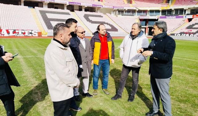 Prof. Dr. Fethi Heper Stadyumu’nda saha incelemesi