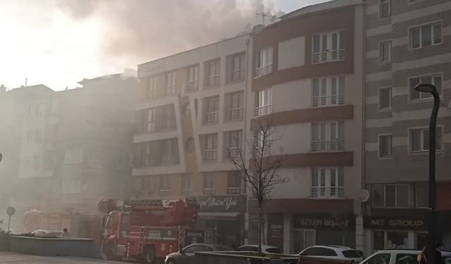 Eskişehir’de baca yangını paniğe neden oldu