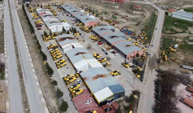 Sarı devler hasat için bakıma alındı