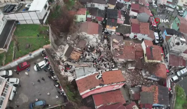 Son dakika! İstanbul'da bir bina çöktü!