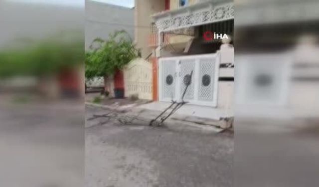 Erbil'de dron evin üzerine düştü