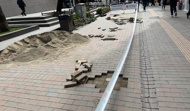 Hamamyolu'nda onarım çalışması