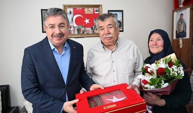 Şehit ailesine bayram ziyareti!