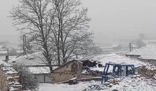 Eskişehir'in o ilçesi mayıs ayında beyaza büründü...