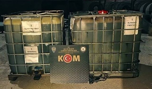 Bin 900 litre kaçak akaryakıt ele geçirildi