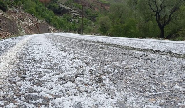 Dolu yağışı etkili oldu