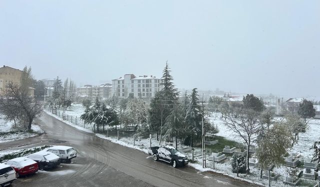 Eskişehir'de mayıs ayında kar yağdı: İlçeler beyaza büründü