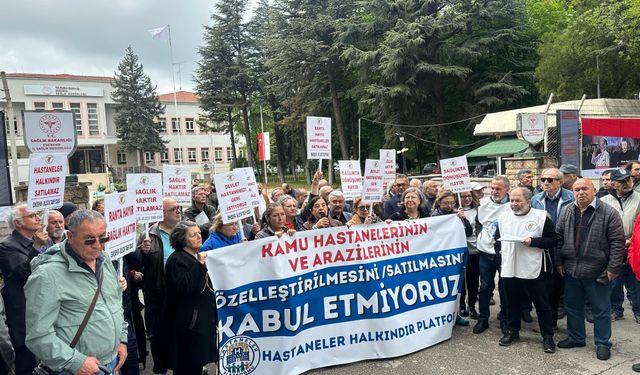 Eskişehir'de sağlık alanlarının özelleştirmesine tepki!