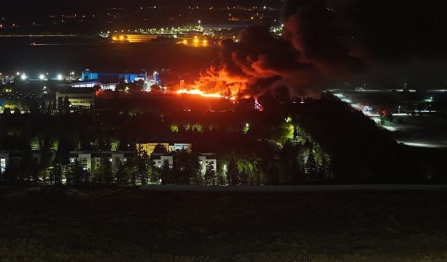 TEI'de korkutan yangın!