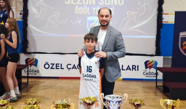 Babasının izinde potaya çıktı!