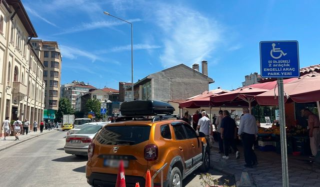 Engelli park yerini işgal ettiler