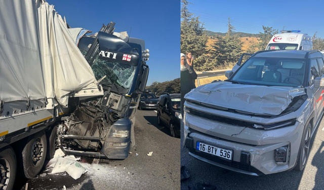 Eskişehir-Bozüyük yolunda zincirleme kaza: 2 yaralı
