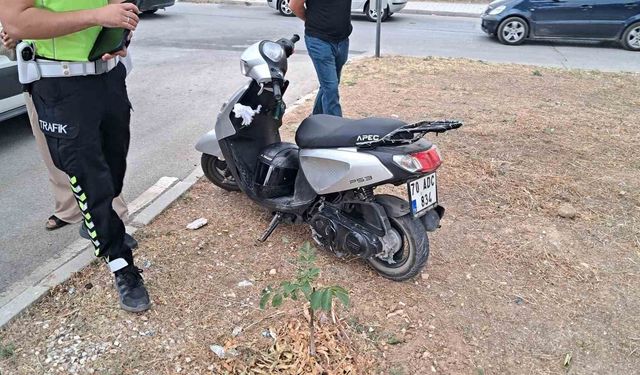 O+tomobille çarpışan motosikletli yaralandı