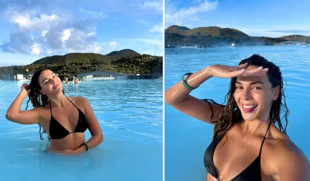 Ebru Şahin’in İzlanda pozları olay oldu