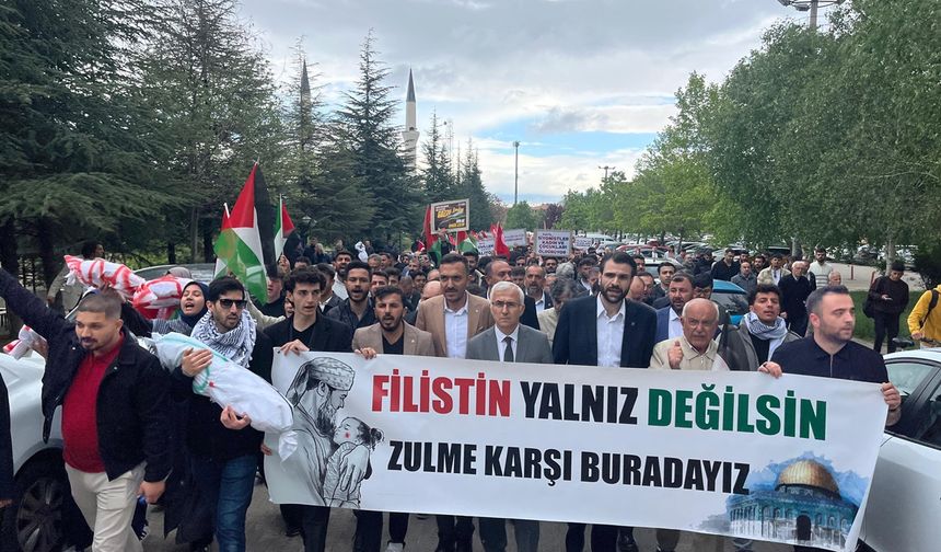 Eskişehir'de Filistin'e destek yürüyüşü!