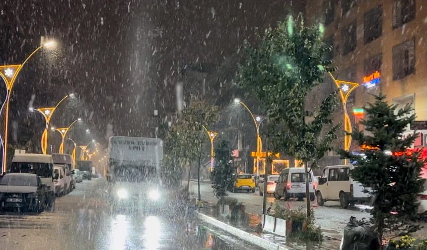 Kış erken geldi: Lapa lapa kar yağışı başladı