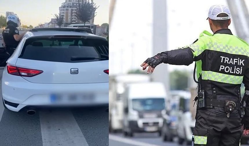 O araçlar trafikten men edildi