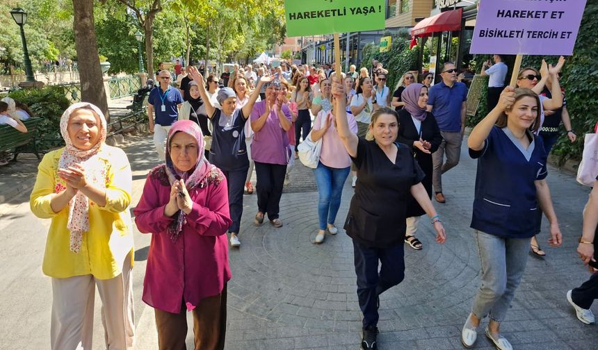 Eskişehir'de sağlık için yürüdüler!
