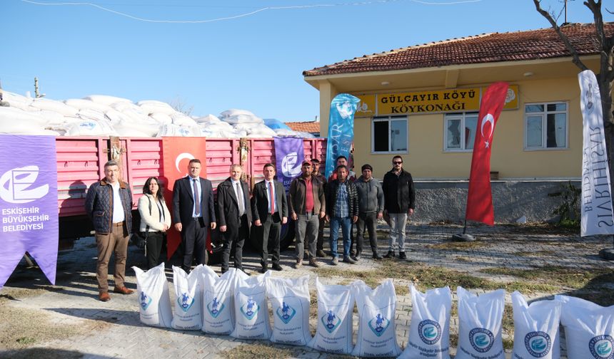 Eskişehir'in o ilçesinde tarıma büyük destek!