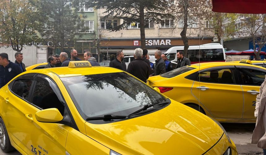 Eskişehir'de taksi durağı tartışması!
