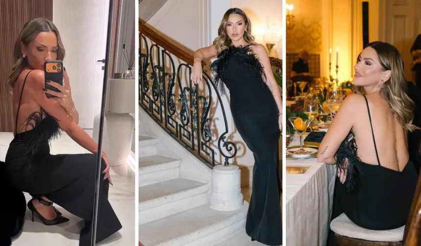 Hadise'nin merdiven pozları sosyal medyayı salladı