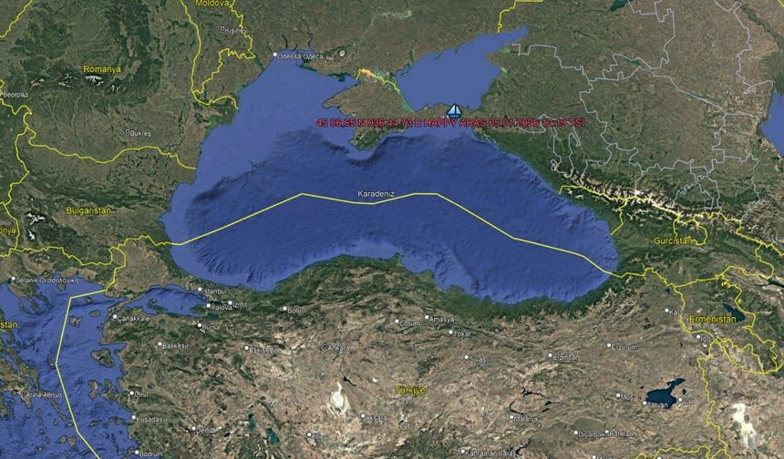 Türk Gemisi Kerç Boğazı’nda karaya oturdu