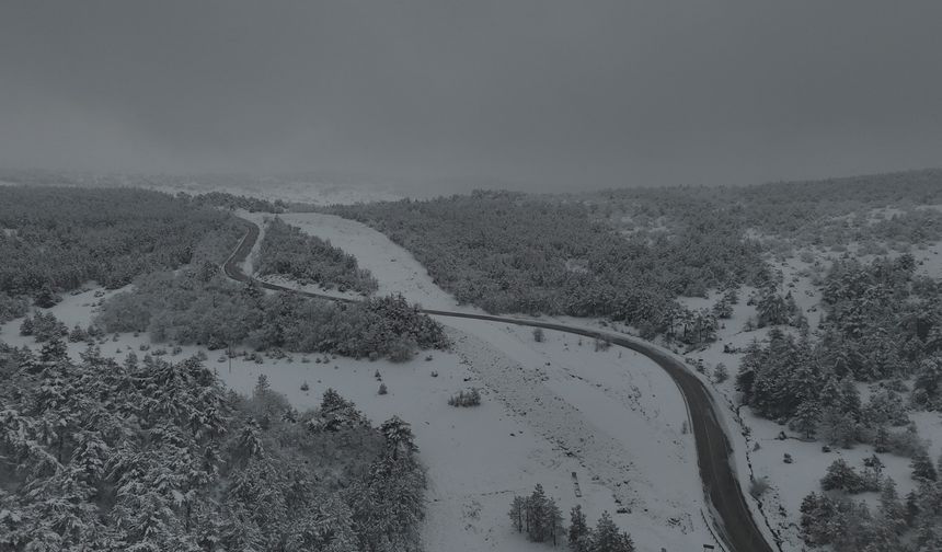 Eskişehir’de Bozdağ zirvesinden eşsiz kış kareleri