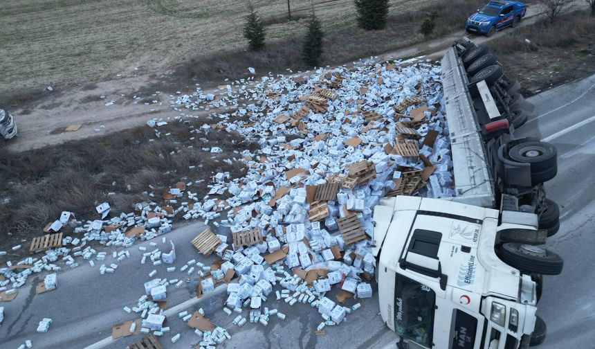 25 ton süt yola saçıldı!