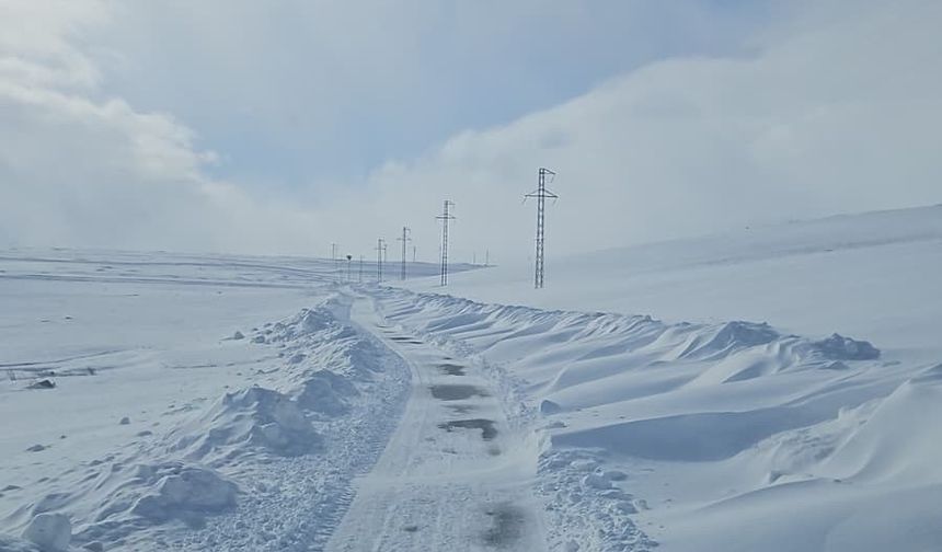 Kar nedeniyle 19 köy yolu ulaşıma kapandı