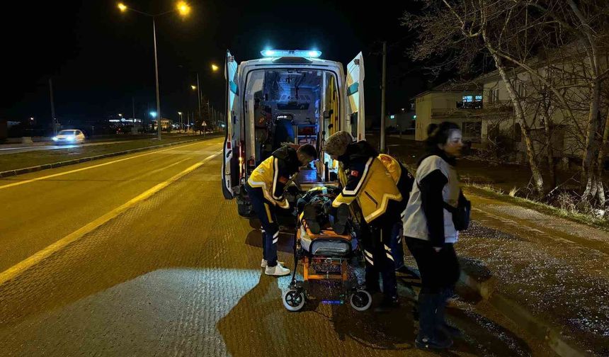 Motosiklet kazası: 1 yaralı