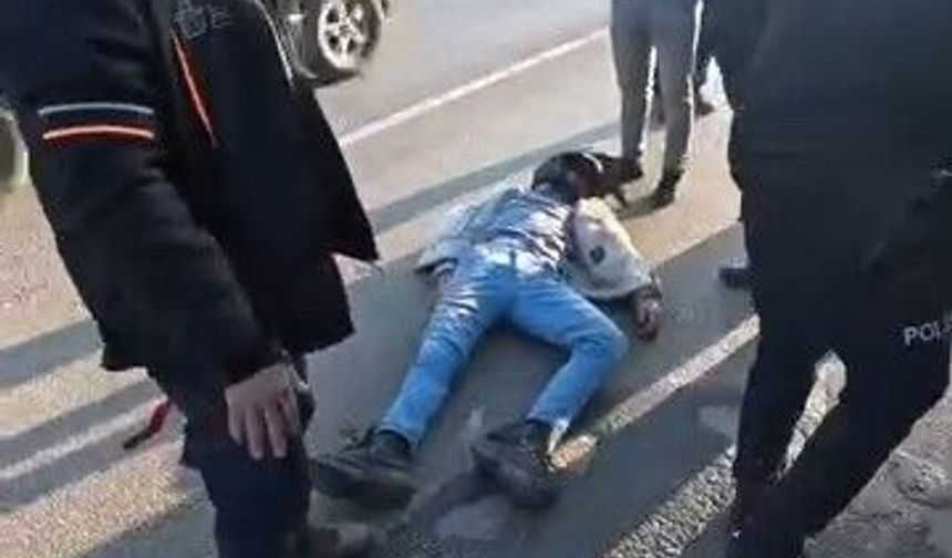 Motosikletli kuryeye çarpıp kaçtı iddiası