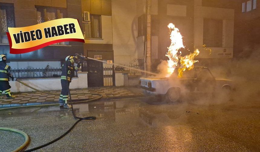 Eskişehir'de LPG'li araç küle döndü