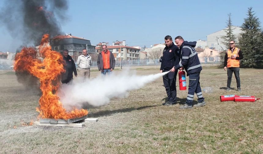 ESKİ'de acil durum eğitimi