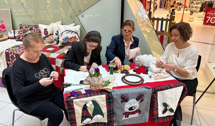 LÖSEV'den üreten kadın sergisi...