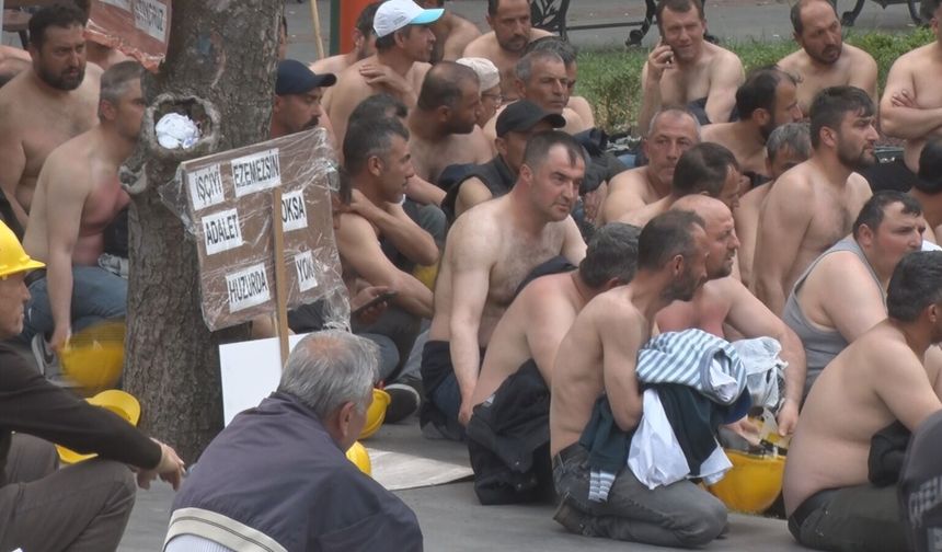 5 aydır maaş alamayan maden işçilerinin grevi devam ediyor