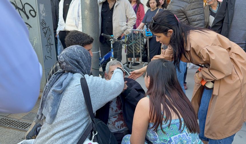 Sokak ortasında 14 yaşındaki çocuk yaşlı adamı yaraladı!