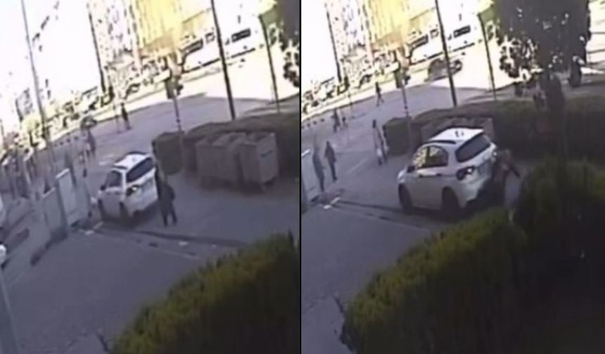 Kaldırımda yayaya çarpmıştı... İşte o anların görüntüsü ortaya çıktı!