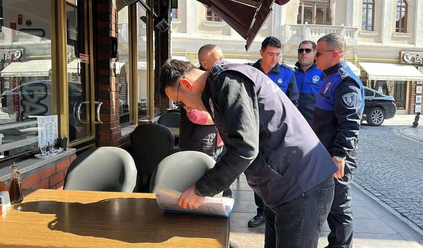 Zabıta ekiplerinden denetim! Kurallara uymayanlara yaptırım